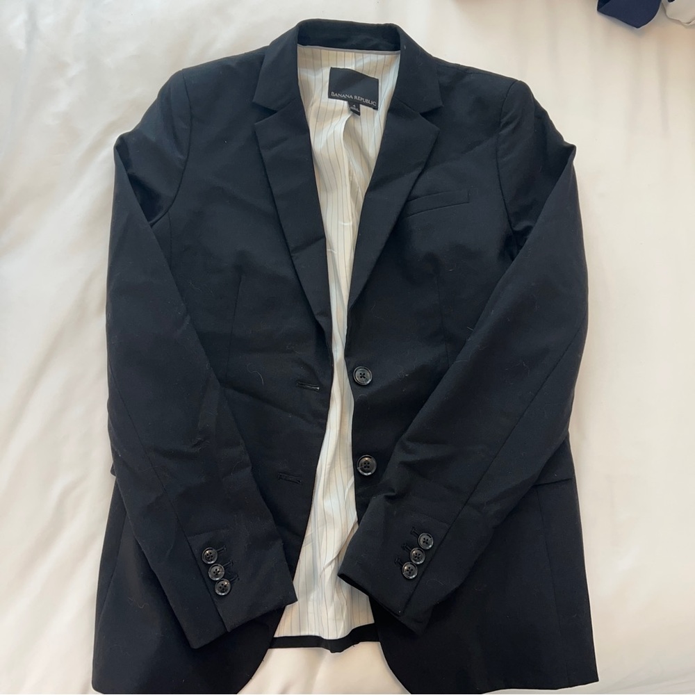 Classic black blazer from Banana Republic